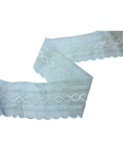 PIABENT PIZZANIA Organza White Milch spezierte Infinity Infinity poliert hoch 11,5 cm