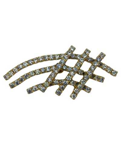 Application button jewel rhinestone metal metal measure 5,5x2.5 cm