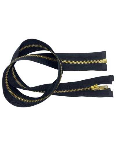 Zip zip zip zip closure metal brass gold chain unpaibles 5 cm