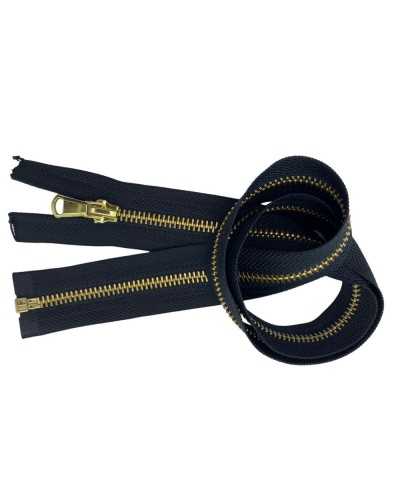 Zip zip zip closure metal brass gold chain unpaibles 50 cm