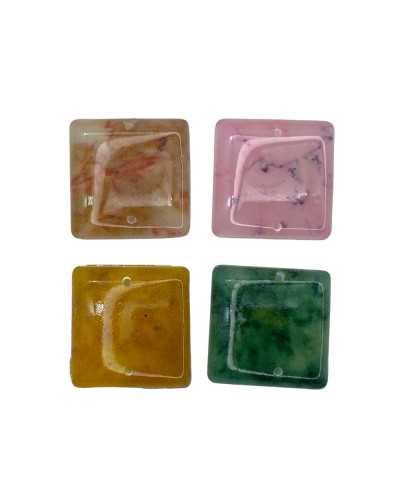 Application carrée en pierre égarée marbrée de 1,8 cm
