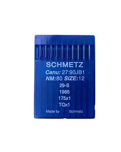 10 aiguilles Schmetz Canu: 27: 90JB1 NM 80 Taille: 12 29-S 1985 175x1 TQX1
