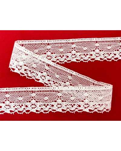 Spitzenbesatz Spitze Baumwolle Tombboard Baborpolster Blume Tupfen Nettospitze 25 mm