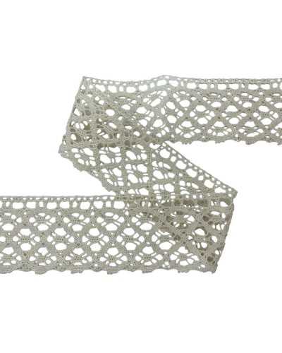 Lace trimmering lace scalloped cotton Ecrù high 5 cm