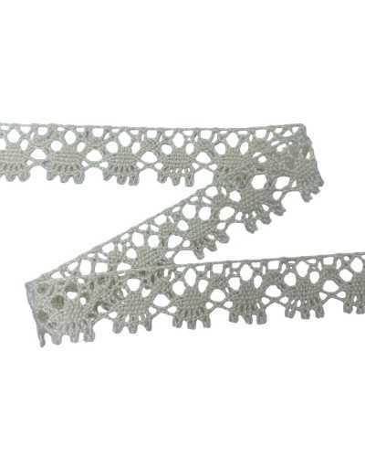 Linters de encaje Lace Tombolo algodón alto punta 1.5 cm