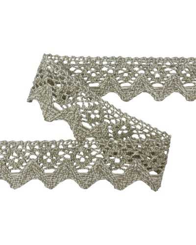 Lace liace lace Beige tip boiled cotton tall tall 4 cm