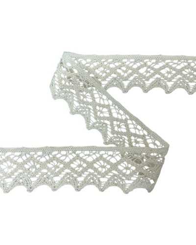 Spitze Lace Lace Beige Beige Spitze gekochte Baumwolle Smerelo 3,5 cm