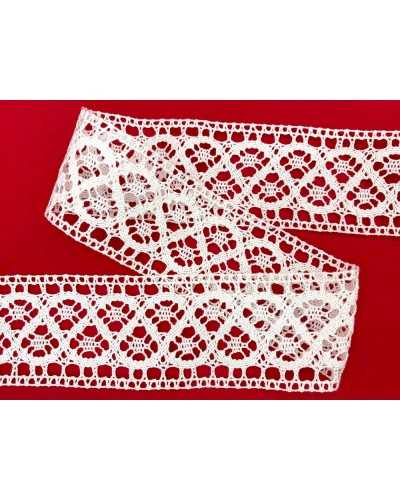 Lace Lace Tray Tray White Scalloped Cotton 4.5 cm