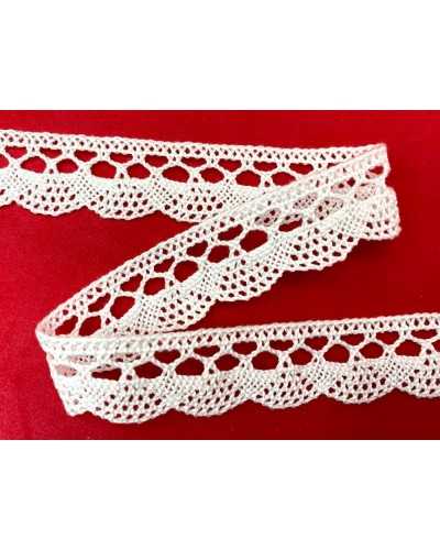 Lace trimmings Round toe cotton tombolo high 2.2 cm