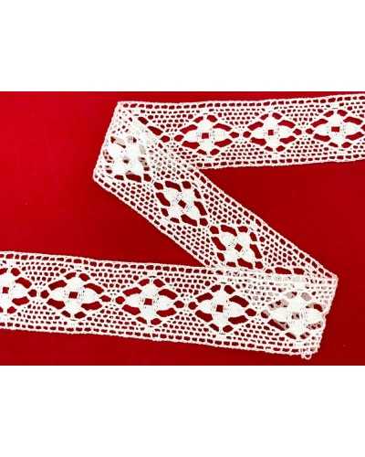 Lace Trimmering Lace Fusello Trasing White Cotton Flower High 3.5cm