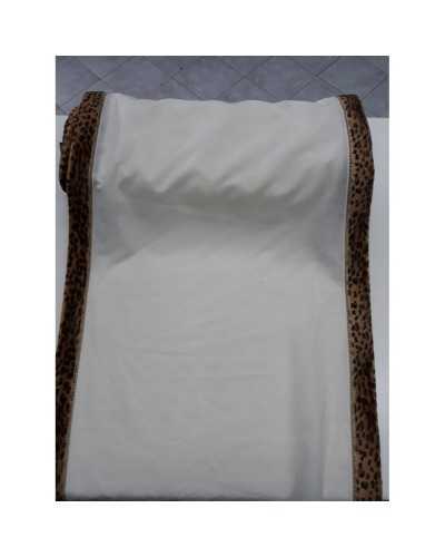 Curtain by the meter cream bottom edged on 2 sides high dis. animalier 60 cm