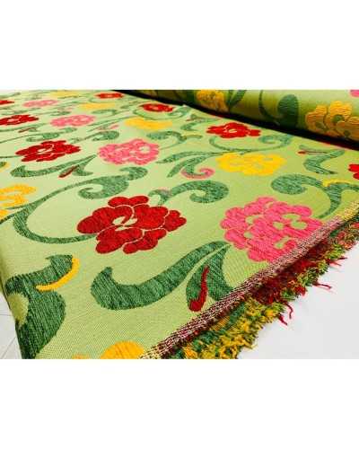50 cm schwerer, salbeigrüner Chenille-Möbelstoff, 280 cm hoch