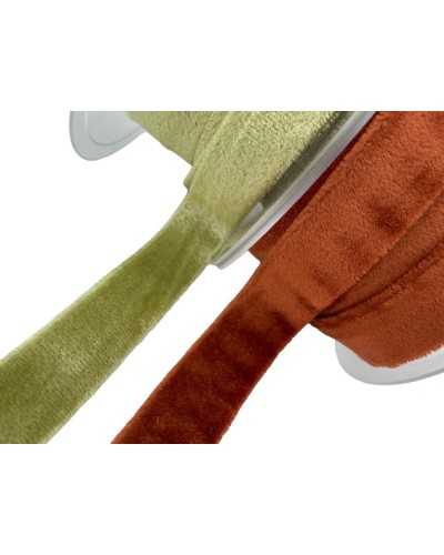 Slide trimmings Glossy velvet Solid color sleeper 2 cm