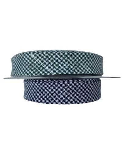 Tray trimmings diagonal striped ribbon micro scottish quadrine 20 mm high