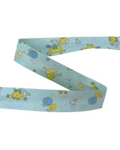 Tray trimmings diagonal ribbon crossbar print animals tall 25 mm high