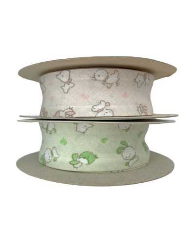 Trimmings diagonal diagonal ribbon crossbar print animals chick tear 25 mm high