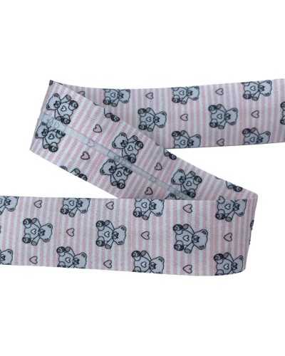 Bandejas más delgadas Diagonal Diagonal Cinta de algodón Impresión del corazón Heart Heart High 2.5 cm