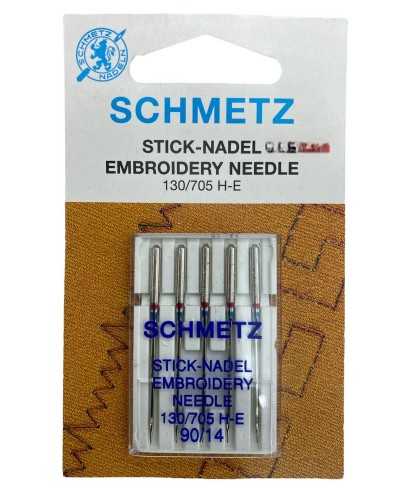 5 aiguilles Schmetz Stik-Nadel Brodery Brodery Aiguille 90/14 130/705 H-E