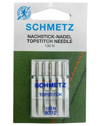 5 aiguilles Schmetz Nachstick-Nadel Nadel Topstich Aiguille 130 n 80/12