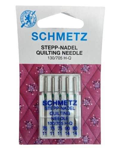 5 aiguilles SCHMETZ Stepp-Nadel Quilting Aiguille 130/705 H-Q 75/11 90/14