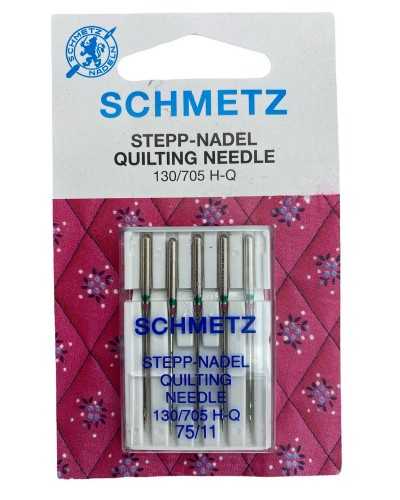 5 Needles Schmetz Stepp-Nadel Quilting Needle 130/705 H-Q 75/11