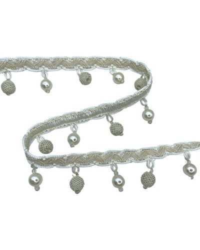 50 cm Pearl TrimMance Smooth Cream trabajó Soutache High 5 cm