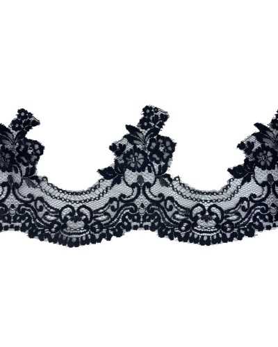 50 cm Purkills Anwendung Spitze Französisch Chantilly Black Smerlo 15 cm hoch