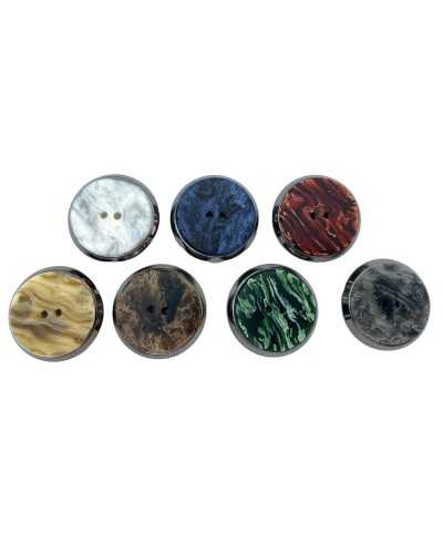 Botón 2 agujeros Ceremonia de Moda Base base Plata pulida MIS-28 MM-18