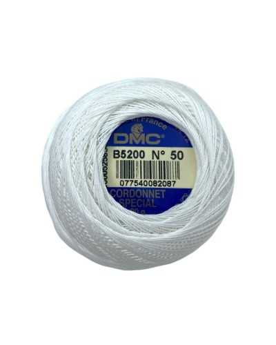 Cordonnet especial B5200 N ° 50 DMC blanco 20 gramos de alambre de ganchillo