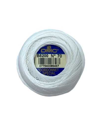 Cordonnet especial B5200 N ° 70 DMC blanco 20 gramos de alambre de crochet