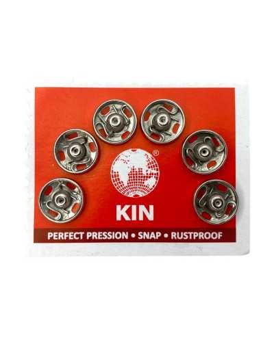 6 PCS M-F Botón Automático Acero Acero de costura MIS 2 MM 10/9
