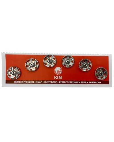 6pcs M-F Botón automático Presión de acero de costura MIS-5 MM-13.9 / 13