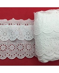 Sangallo Lace and Cotton Embroidered Trimmings | Tomaselli